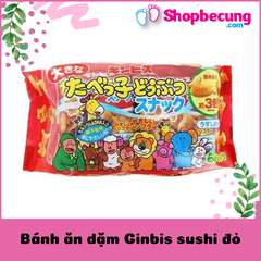 Bánh ăn dặm Ginbis sushi đỏ