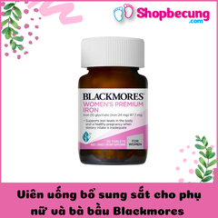 Viên uống bổ sung sắt cho phụ nữ và bà bầu Blackmores Women’s Premium Iron 30 Tablets