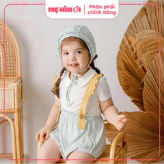 Set Body đai kèm áo, mũ bonnet bé gái Mimo - GMC403100 Bubaby cho bé