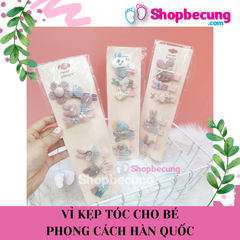 VỈ KẸP TÓC CHO BÉ PHONG CÁCH HÀN QUỐC