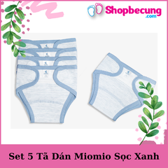 set 5 Tã dán Miomio sọc xanh