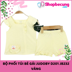 BỘ PHỐI TÚI BÉ GÁI JUDOBY D201 JB232 VÀNG