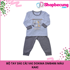 BỘ TAY DÀI CÀI VAI DOKMA DMB406 MÀU KAKI