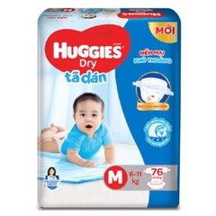 Tã dán HUGGIES DRY M76