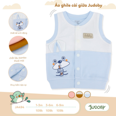 Áo gile cài giữa Judoby JA494 Xanh