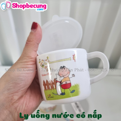 CỐC UỐNG NƯỚC CÓ TAY CẦM NẮP ĐẬY