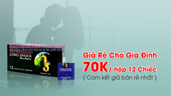 Bao Cao Su Cá Ngựa Longshock Hộp 12 Chiếc