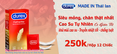 Bao Cao Su Durex Fetherlite Lông Gà Siêu Mỏng Hộp 12 Chiếc