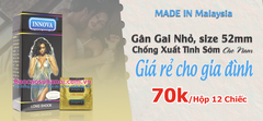 Bao Cao Su Innova 4 in 1 Màu Đen Chống Xuất Tinh Sớm Giá Rẻ
