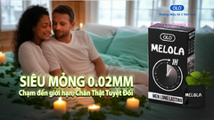 Bao Cao Su OLO Melola Mã M49TMi Size Nhỏ 49mm, Trơn, Hương Bạc Hà, Chống Xuất Sớm Hộp 12 Chiếc