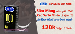 Bao Cao Su OLO 0.01 Thinnest And Smoothest Mỏng Nhất Thế Giới