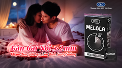 Bao Cao Su OLO Melola Mã M52Gcr Có Gai, Size 52mm, Chống Xuất Tinh Sớm Hộp 12 Chiếc