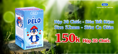 Bao Cao Su OLO PéLo Hương Dâu Size 52mm, Siêu Nhiều Gel Hộp 30 Chiếc