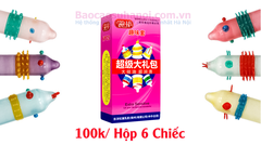 Bao Cao Su Runbo Extra Hộp 6 Chiếc Gân Gai Khủng