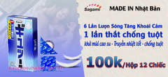 Bao Cao Su Sagami Tinght Fit 6 Lần Lượn Sóng Hộp 12 Chiếc