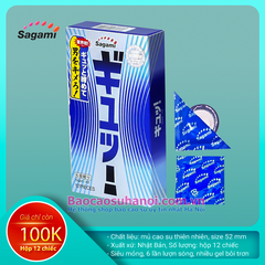 Bao Cao Su Sagami Tinght Fit 6 Lần Lượn Sóng Hộp 12 Chiếc
