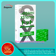 Bao Cao Su Sagami Xtreme Type E White Box Gân Gai Hộp 10 Chiếc