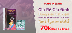 Bao Cao Su Zero O2 Giá Rẻ Nhật Bản
