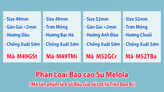 Bao Cao Su OLO Melola M49GSt Size Nhỏ 49mm, Gân Gai Nhỏ, Hương Dâu, Chống Xuất Sớm, Hộp 12 Chiếc
