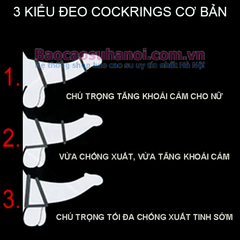 Bộ 3 vòng Silicon Stay Hard Chống Xuất Tinh Sớm Cho Nam