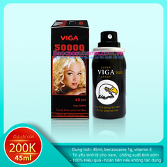 Thuốc Xịt Super Viga 50000 Chính Hãng Chống Xuất Tinh Sớm