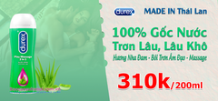 Gel Bôi Trơn Durex Play Massage 2 in 1 Aloe Vera Soothing Lube 200ml