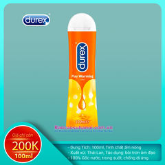 Gel Bôi Trơn Durex Play Warming 100ml Ấm Nóng Chính Hãng