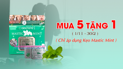 Kẹo Phòng The BJ Dentiste Mastic Mint Bạc Hà Hộp 20 Viên