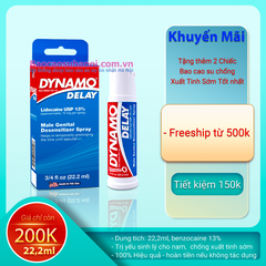 Thuốc Xịt Dynamo Delay Của Mỹ 22,2 Ml Chính Hãng