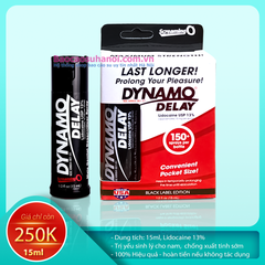 Chai Xịt Dynamo Delay Black Màu Đen Chống Xuất Tinh Sớm 15 ML