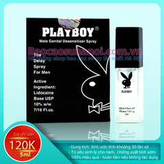 Thuốc Xịt Playboy 5ml Chống Xuất Tinh Sớm Giá Rẻ