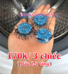 Vòng Đeo Lông Ngựa Silicon Màu Xanh 2 Tầng Cao Cấp