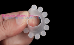 Vòng Mắt Cừu Silicon Có Bi Màu Trắng Siêu Mềm Chống Tuột