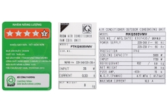 Điều hòa Daikin Inverter 17100 BTU FTKQ50SVMV