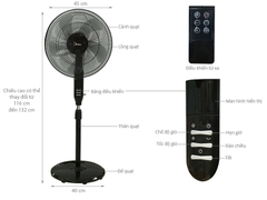 Quạt đứng Midea FS40-15QR