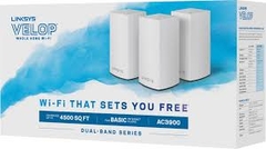 WiFi Linksys Velop Intelligent Mesh System WHW0103 - 3 Pack (AC3900)
