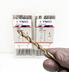 Mũi khoan Inox HSS-CO5 Kynko 5% Cobalt Ø 6mm MKI-HSS-CO5-060 Coban (VỈ 10 CHIẾC)