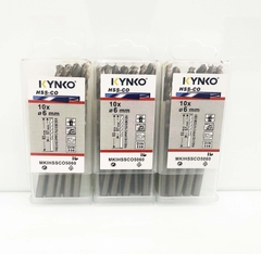 Mũi khoan Inox HSS-CO5 Kynko 5% Cobalt Ø 6mm MKI-HSS-CO5-060 Coban (VỈ 10 CHIẾC)