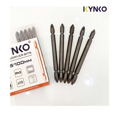 (VỈ 10 CÁI) Mũi vít 2 đầu PH2 (không mạ) chiều dài 110mm MVKM2XPH2 -110-V10