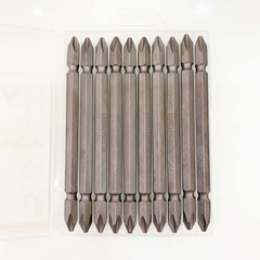 Mũi vít 2 đầu PH2 (không mạ) 100mm Kynko MVKM2XPH2-110-V10 (VỈ 10 CÁI)