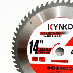 LƯỠI CƯA GỖ TCT 60 RĂNG Ø 350mm KYNKO WGZ350060P