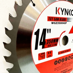 LƯỠI CƯA GỖ TCT 40 RĂNG Ø 350mm KYNKO WGZ350040P