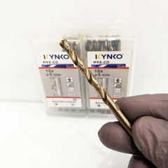 Mũi khoan Inox HSS-CO5 Kynko 5% Cobalt Ø 5mm MKI-HSS-CO5-050 Coban (VỈ 10 CHIẾC)