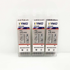 Mũi khoan Inox HSS-CO5 Kynko 5% Cobalt Ø 4mm MKI-HSS-CO5-040 Coban (VỈ 10 CHIẾC)