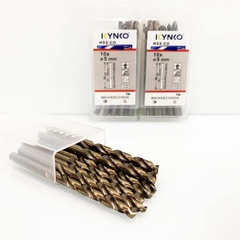 Mũi khoan Inox HSS-CO5 Kynko 5% Cobalt Ø 5mm MKI-HSS-CO5-050 Coban (VỈ 10 CHIẾC)