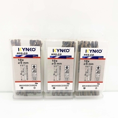 Mũi khoan Inox HSS-CO5 Kynko 5% Cobalt Ø 5mm MKI-HSS-CO5-050 Coban (VỈ 10 CHIẾC)