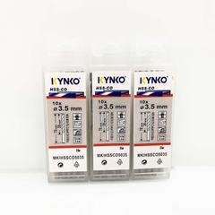 Mũi khoan Inox HSS-CO5 Kynko 5% Cobalt Ø 3,5mm MKI-HSS-CO5-035 Coban (VỈ 10 CHIẾC)