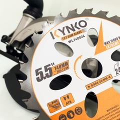 WL140024 phi 140mm 24 răng Lưỡi cưa gỗ siêu mỏng chuyên dụng máy pin