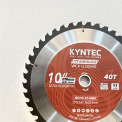 LƯỠI CƯA GỖ TCT 250MM 40 RĂNG KYNTEC WCKT250040