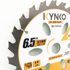 WL165024 phi 165mm 24 răng Lưỡi cưa gỗ siêu mỏng chuyên dụng máy pin